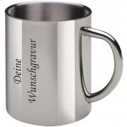 Isobecher Edelstahl mit Gravur
