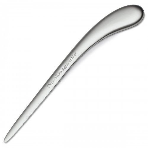 Brief�ffner matt - massiv Metall - mit Gravur