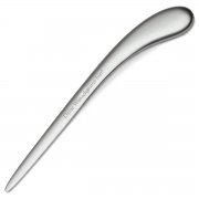 Brief�ffner matt - massiv Metall - mit Gravur - Dieser angenehm geformte Brief�ffner ist massiv und mit seinem Gewicht von 160g vergleichsweise schwer.  Mit dem Laser wird Ihre  Wunschgravur  dauerhaft in die Oberfl�che eingebrannt.  Ein sch�nes  Geschenk  f�r Freunde...