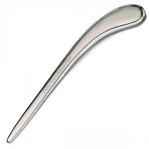 Brief�ffner gl�nzend verchromt - massiv Metall - mit Gravur