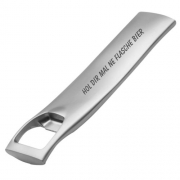 Flaschen�ffner - Metall - mit Gravur - Mit dem Laser wird Ihre  Wunschgravur  dauerhaft in die Oberfl�che eingebrannt.  Ein sch�nes  Geschenk  f�r Freunde, Partner oder f�r sich selbst.     Oberfl�che:  Metall  Lieferumfang:  1 Flaschen�ffner mit Wunschgravur