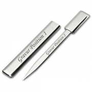 Brief�ffner mit Schaft - gl�nzend - incl. individueller Gravur