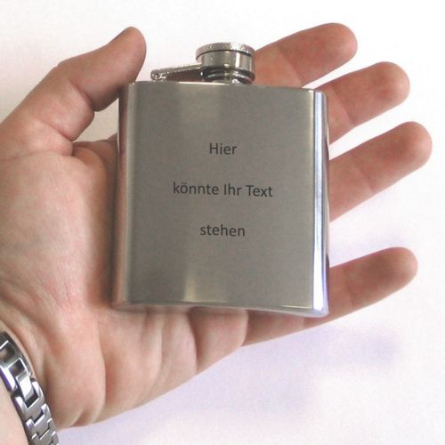 Mini-Flachmann mit Wunschgravur