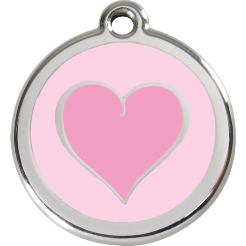 Red Dingo Marke f�r Hunde - Motiv: HERZ PINK/ROSA