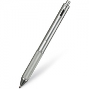 4 in 1 - Kugelschreiber CALAMA mit individueller Gravur - 4-in-1 Druckkugelschreiber , mit zwei Kugelschreibern, Standardmine schwarz und pink, einem Bleistift, Feinmine 0,5 mm und einem Touchpadstift aus Metall - mit geriffelter Griffzone.  Mit dem Laser wird die  Gravur  dau...