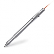 4 in 1 - Kugelschreiber/Laserpointer COLINA mit individueller Gravur - 3-in-1 Kugelschreiber / Laserpointer , roter Laser, Drehkugelschreiber, Standardmine schwarz,  PDA Stift, (inkl. Knopfzellenbatterien  (LR44)), entspricht EN 60825-1,  Laserklasse 2, CE.  Mit dem Laser wird die  Gravur ...