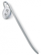 Lesezeichen mit Gravur - Diese  Lesezeichen  mit Gravur macht jedes Buch zu einem ganz pers�nlichen Gegenstand.  Die Lasergravur auf dem Metall erscheint gestochen scharf als dunkle Schrift.  Im B�cherregal ragt dieses stilvolle Lesezeichen �ber...