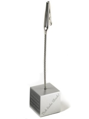 Memo-Clip - Gravur auf allen 4 Seiten m�glich