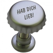 Memo-Magnet "Kronkorken" - incl. Gravur - Memo-Magnet "Kronkorken" - incl. Gravur      Memo-Magnet    Dieser Memo-Magnet in der Form eines Kronkorkens l�sst sich an allen eisenhaltigen Oberfl�chen anbringen. In die Feder kann ein Zettel (z.B. mit ein...