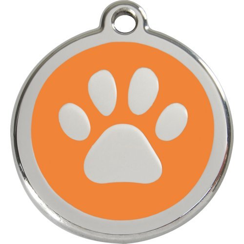 Red Dingo Marke f�r Hunde - Motiv: PFOTE ORANGE