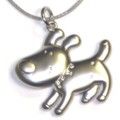 Schl�sselanh�nger BRILLI-Hund mit Gravur - Dieser s��e  Schl�sselanh�nger  ist aus massivem Metall gefertigt und ist mit 4 kleinen Glitzersteinchen verziert.   Auf der R�ckseite des H�ndchens ist Platz f�r eine kleine Gravur - z.B. Vornamen, Initialen oder ein kl...