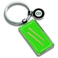 Schl�sselanh�nger BILLARDTISCH mit schwarzer 8 mit Gravur - edles Design - gl�nzend verchromter Anh�nger  DER Schl�sselanh�nger f�r alle Billardspieler und Billardfans!   Mit dem Laser wird die  Gravur  dauerhaft in die Oberfl�che eingebrannt.   Dieser  Schl�sselanh�nger  ist aus...
