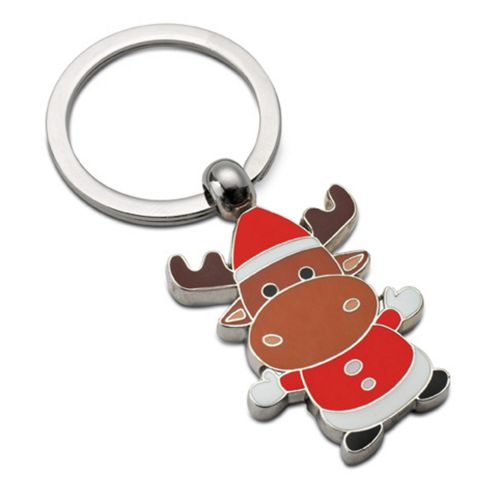 Schl�sselanh�nger FR�HLICHES WEIHNACHTSRENTIER mit Gravur