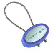 Schl�sselanh�nger oval blau incl. Gravur - Schl�sselanh�nger oval blau incl. Gravur    Dieser  Schl�sselanh�nger  hat einen kleinen Schraubverschluss, mit dem sich die Schlaufe �ffnen und schlie�en l�sst, um Schl�ssel aufzunehmen. F�r einen Aufpreis von 5 Euro ...