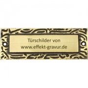 Messingschild+11cm+x+4cm+mit+Gravur - Messingschild 11cm x 4cm mit Gravur    Klassisches  T�rschild  aus Messing massiv, poliert und einbrennlackiert.  Das Material ist wetterfest und das  Schild  ist f�r innen und au�en geeignet. Die Lasergravur erfolgt n...