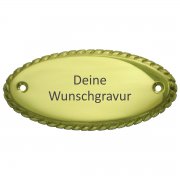 Messingschild 10cm x 4,5cm mit Gravur - Messingschild 10cm x 4,5cm mit Gravur    Klassisches  T�rschild  aus Messing massiv, poliert und einbrennlackiert.  Das Material ist wetterfest und das  Schild  ist f�r innen und au�en geeignet. Die Lasergravur erfolgt...