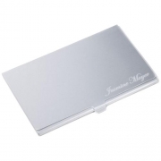 Visitenkartenetui mit Gravur - Visitenkartenetui in ultraleichter Aluminiumausf�hrung    Schlank, leicht und superg�nstig - ein  Visitenkartenetui  aus d�nnem Aluminium.  Ihre pers�nliche Lasergravur ist im Preis bereits enthalten.  Mit dem Laser wi...