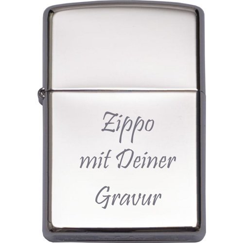 ZIPPO - Chrom poliert - mit Wunschgravur