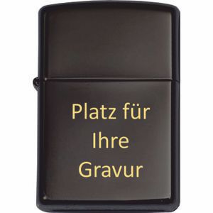 ZIPPO - Licorice matt - mit Wunschgravur