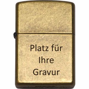 ZIPPO - Antique Brass - mit Wunschgravur