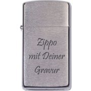 ZIPPO+SLIM-+Chrom+geb%FCrstet+-+mit+Wunschgravur - Das ZIPPO-Feuerzeug ist DER KLASSIKER unter den Benzinfeuerzeugen.  Ein sch�nes Geschenk f�r Freunde, Partner oder f�r sich selbst. ZIPPO bietet Ihnen eine lebenslange Garantie mit kostenlosem Reparaturservice!   Dieses...