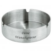 Aschenbecher Smokie aus Edelstahl mit Gravur | Effekt