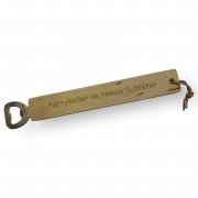 gro�er Flaschen�ffner mit Holzgriff | Platz f�r Gravur