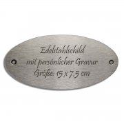 Unisex Edelstahl black HD271 Gratis Gravur 