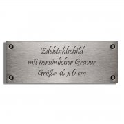 Unisex Edelstahl black HD271 Gratis Gravur 