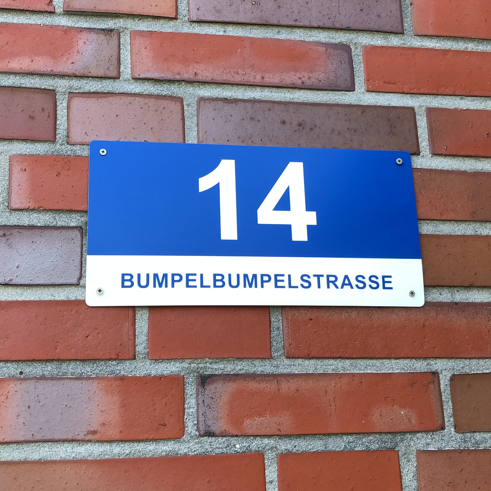 Graviertes Personalisiertes Individuelles Schild US-Flagge Haus