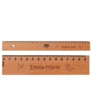 Holzlineal Woody (30cm) mit Gravur | Effekt Gravur