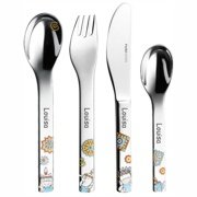 Kinderbesteck ONE Moema 4-teilig mit Gravur | Effekt 