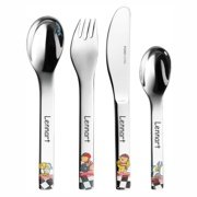 Kinderbesteck ONE Quick 4-teilig mit Gravur | Effekt 