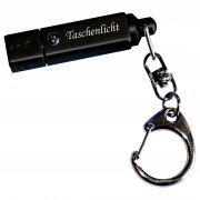 LED-Taschenlampe BlackSquare mit Gravur | Effekt Gravur