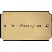 Messingschild 120x70 mm mit Gravur | Effekt Gravur