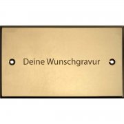 Messingschild 120x70 mm mit Gravur | Effekt Gravur