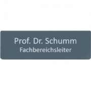 Namensschild Standard (64x20mm) mit Gravur | Effekt Gravur