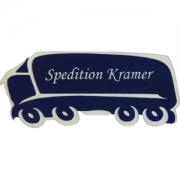 Namensschild Trucker (70x30mm) mit Gravur | Effekt Gravur