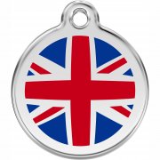 Red Dingo Marke Britische Flagge mit Gravur | Effekt Gravur