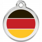Red Dingo Marke Deutsche Flagge mit Gravur | Effekt Gravur