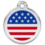 Red Dingo Marke US Flagge mit Gravur | Effekt-Gravur