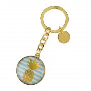 Schl�sselanh�nger Ananas (gold) mit Gravur | Effekt Gravur