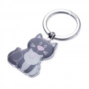 Schl�sselanh�nger - Cat und Kitty mit Gravur | Effekt Gravur