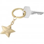 Schl�sselanh�nger goldener Stern  | Effekt Gravur