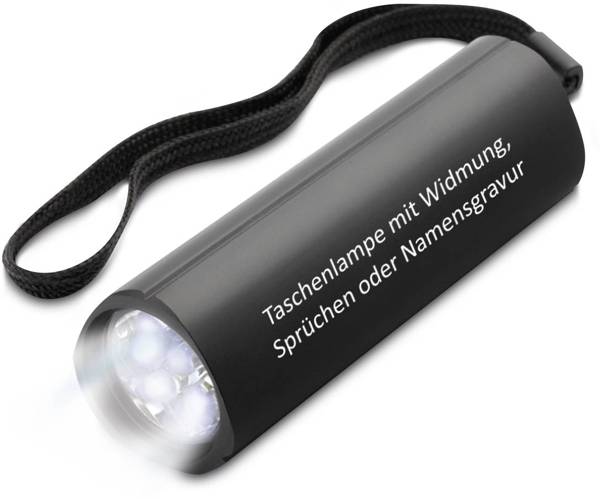 LED-Taschenlampe (matt schwarz)