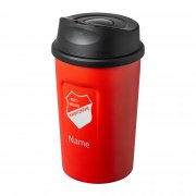 Isobecher RW Kiebitzreihne mit Logo und Gravur eines Na