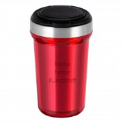 Isobecher RW Kiebitzreihne mit Logo und Gravur eines Na