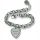 Edelstahl Armband mit Herz-Anh�nger silber