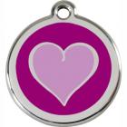 Red Dingo Marke Herz violett