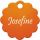 Hundemarke Blume orange